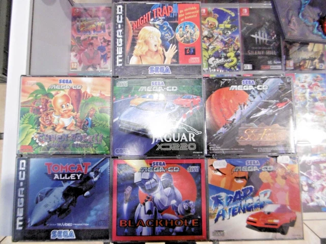 un lot de 8 jeux sega megadrive mega cd bon état complet