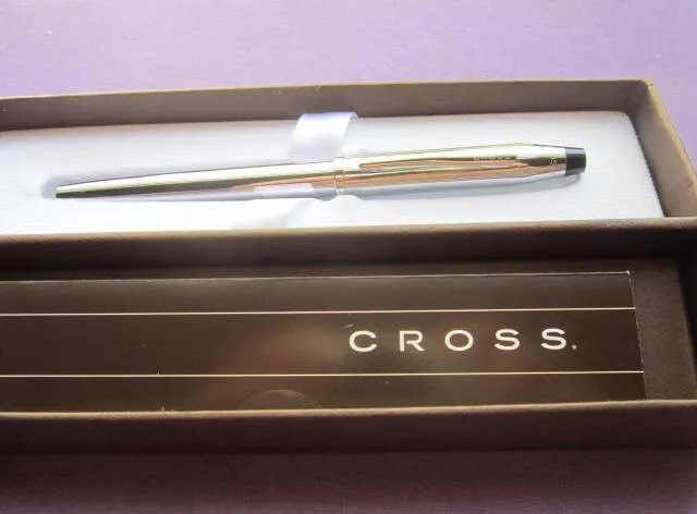 Cross Century II Ballpoint Pen, Chrome, Brand New In Box