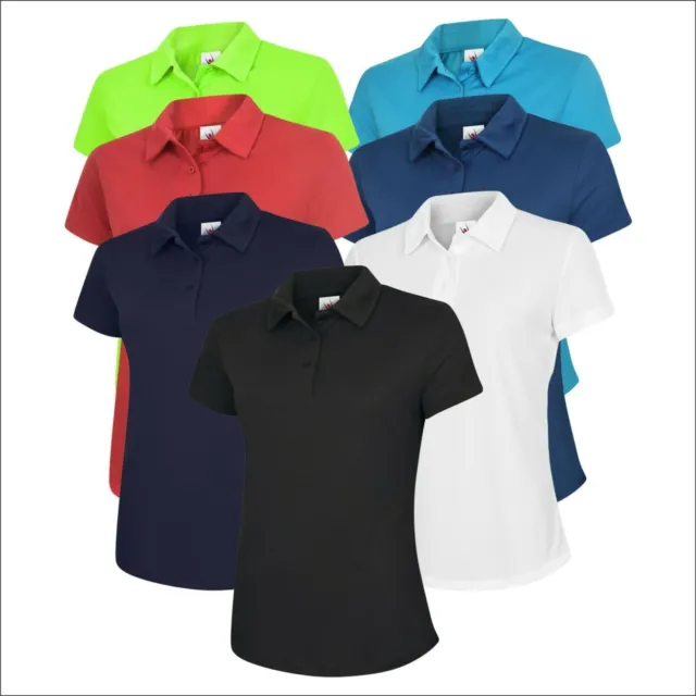 Ladies Sports Poloshirt UNEEK Ultra Cool Women's Breathable Running Comfort Polo