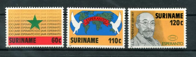 Suriname 1987 100 Year Esperanto Zamenhof Mnh