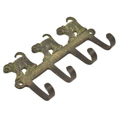 Antique Brass Monkey Wall 4 Hooks Hangers Holder Hanging Coat Towel Clothes