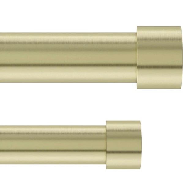 1014557-104 Cappa 1-Inch Double Curtain Rod, Includes 2 Matching Finials, Bracke