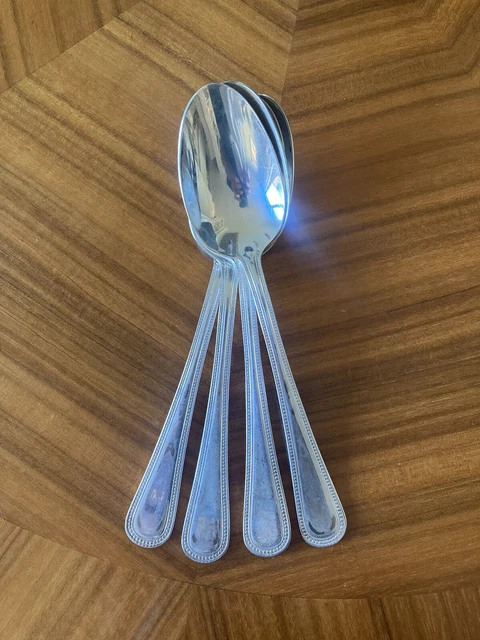 Servizio argento francese vintage, cucchiai di servizio/zuppa