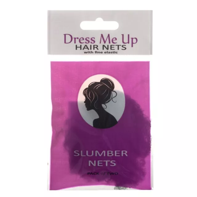 6x Dress Me Up Slumber Hair Net Grey 2