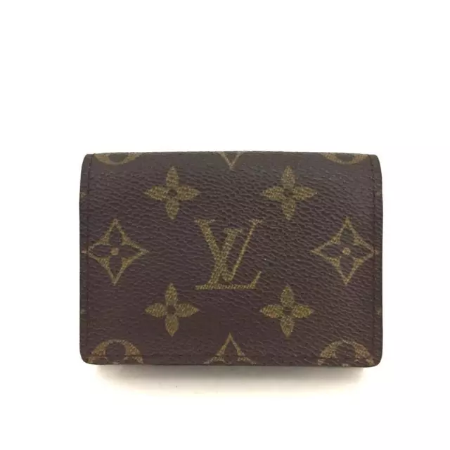 Louis Vuitton Monogram Enveloppe Cartes De Visite Card Case /2Q0327