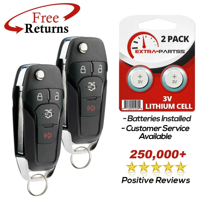 2 FOR 2013 2014 2015 2016 Ford Fusion Keyless Remote Flip Key Fob N5F