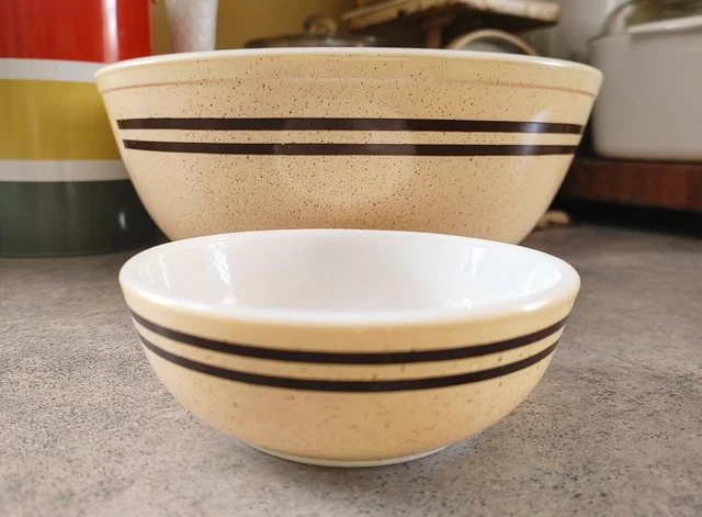 Vintage Pyrex Stack 'N' Snack Set (Speckled Lines) Chip N Dip. 1980-83 Vintage Pyrex Stack 'N' Snack Set (Speckled Lines) Chip N Dip. 1980-83