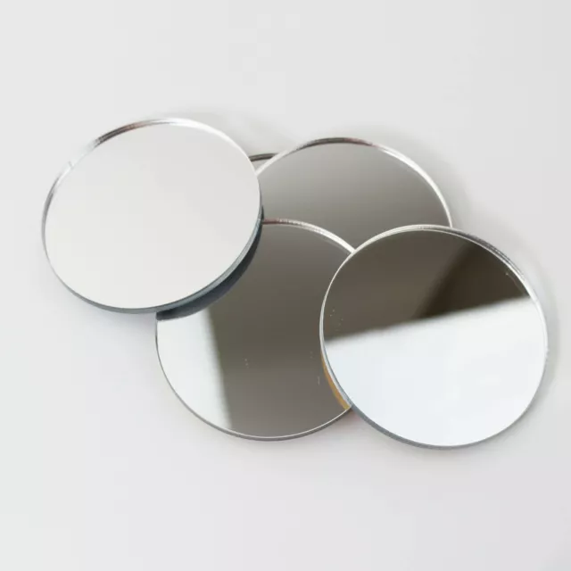 PK of 6 Mirror Circle / Acrylic Mirror Disc Shatter Resistant / Wall Decor