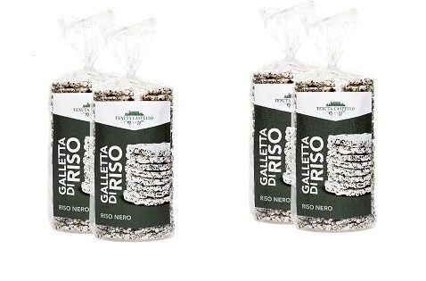 Galettes de riz noir complet sans gluten, paquet de 4 x 90 g