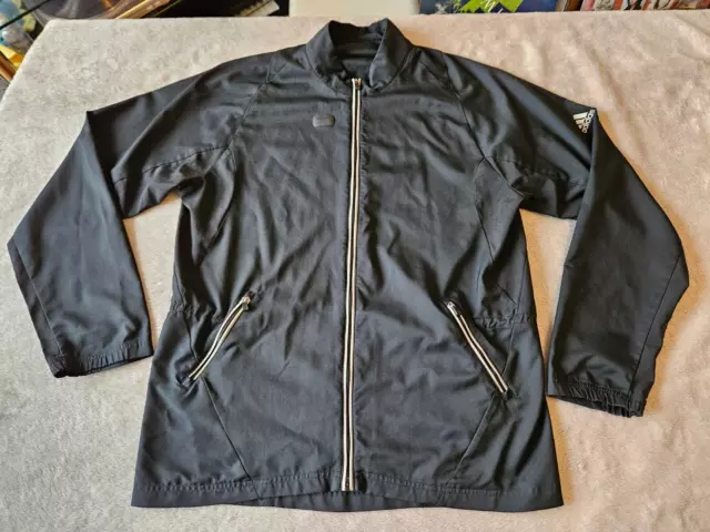 MENS BLACK ADIDAS Golf Climacool Lightweight Full Zip Jacket Size Large 7.50 PicClick UK