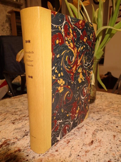 ZEITSCHRIFT FÜR BÜCHERFREUNDE: BIBLIOPHILIE,NF, 12. JG, 1920 - 1921, Handeinband