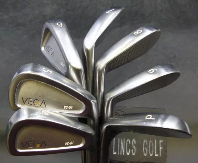 Set of 7 x Vega VC-01 Irons 4-PW Regular Steel Shafts Lamkin Grips Set of 7 x Vega VC-01 Irons 4-PW Regular Steel Shafts Lamkin Grips