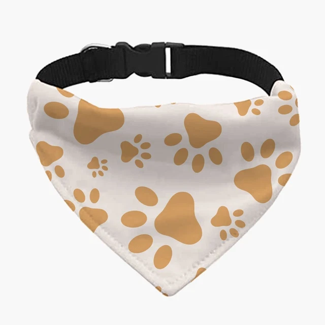 Paws Pet Bandana Collar - Pattern Pet Bandana Collar - Printed Pet Bandana Co...