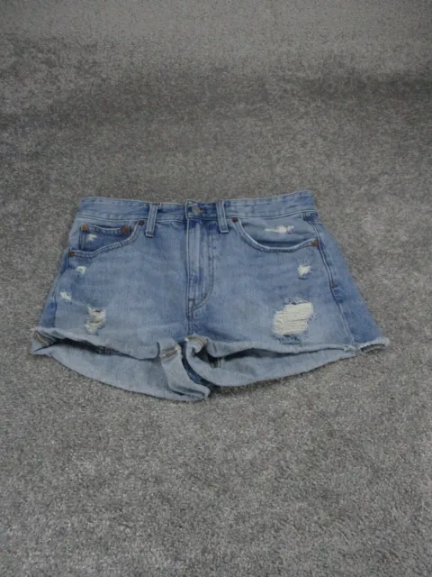 Madewell Jeans Shorts Womens 28 Relaxed Denim Cut Off Light Wash