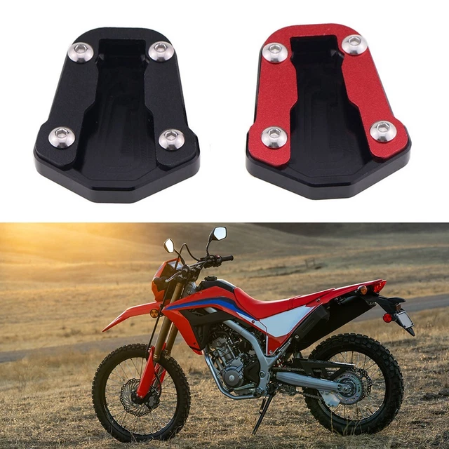 Imbottitura Cavalletto Laterale Per Honda CRF300L/Rally 2021-2023 - Alluminio Nero/Rosso