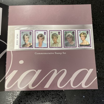Princess DIANA 1961-1997 ROYAL MINT Set of 5 Commemorative Stamps - HARD TO FIND