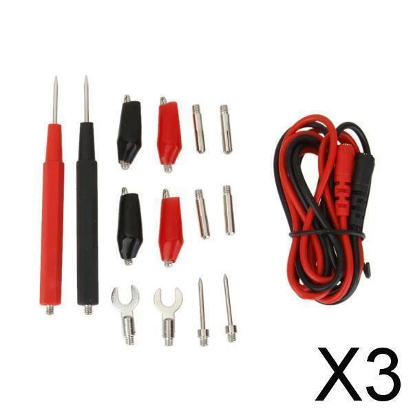 3X 1 Set Multifonction Pince Câble Fil De Test De Sonde Multimètre Numérique