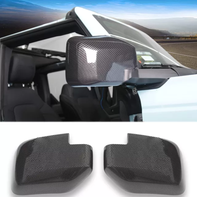 MUMAREN Rearview Mirror Cover Side View Mirror Cap Cover for 2021 2022 Bronco...