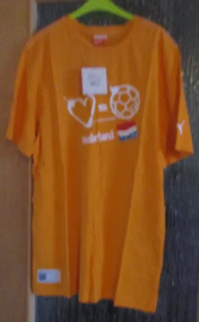 Netherlands  Puma Fussball T-Shirt EM orange neu