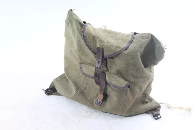 Alter Wanderrucksack Rucksack Stoff Tasche  Wanderer Bergsteiger