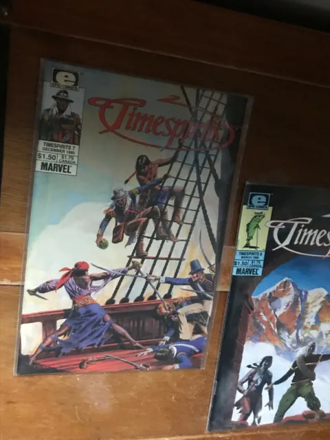 Lot of 2 Epic Comics Timespirits 7 8 Marvel 1985 1986 Comic Books – VERY GOOD 2