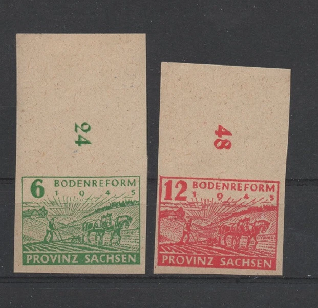 .SBZ-Provinz Sachsen 85 - 86   OR   (Bodenreform) postfrisch