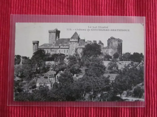 Cpa Ecrite Timbre Château De Castelnau Bretenoux 46 Lot