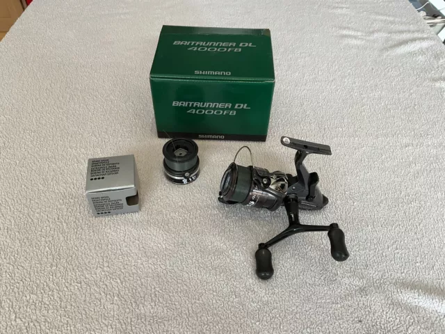 Boxed Shimano Baitrunner Dl 4000 Fb Fishing Reel With Spare Spool New Line