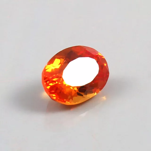 AAA 3.40 Ct Natural Ceylon Orange Fanta Sapphire Oval Shape Cut Loose Gemstone 3