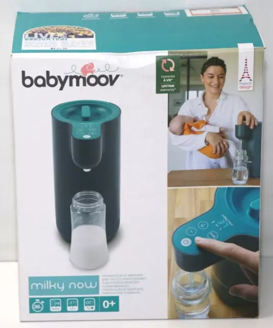 Babymoov Milky Now 800W Flaschenzubereiter von 22-85°C, Grau/Türkis (A002301)