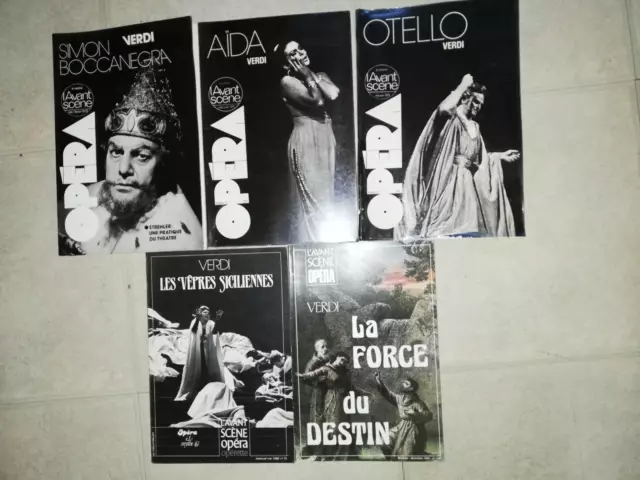 Lot 5 N° Magazine L'avant Scene Opera-Verdi-N°3.4.19.75.126.Otello,Aida.....tbe