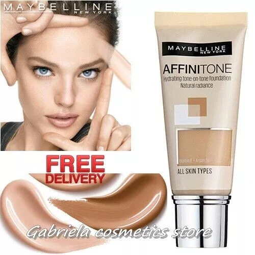 Maybelline Affinitone Fond de Teint Hydratant Ton sur Ton Maquillage Éclat...