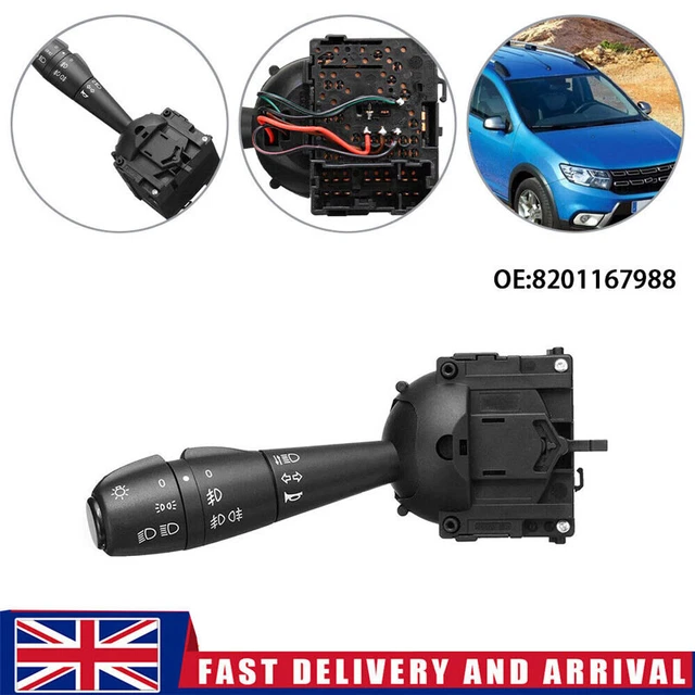 FOR DACIA DUSTER Mk2 New Steering Column Indicator Lights Horn Stalk