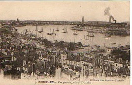 CPA 33 BORDEAUX   vue générale prise de saint michel