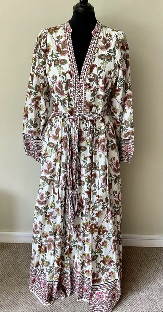 boden notch neck cotton maxi dress Boden Women's Notch Neck Jersey Maxi Dress in Red