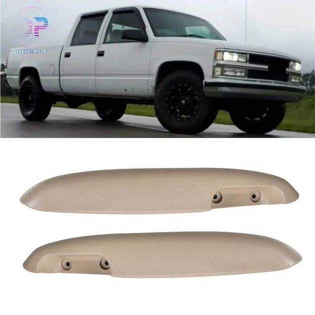 Door Armrest Pair Tan Front Driver+Passenger For Chevy GMC Pickup Truck SUV