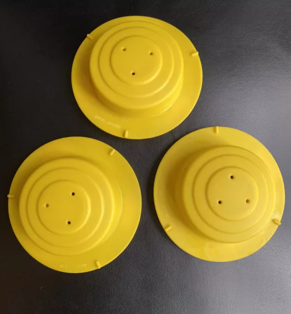 Evenflo Mega Circus Exersaucer 3 Yellow Plastic Cap Caps Parts •Replacement Part