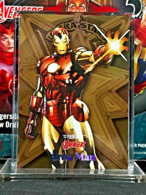 2022 Upper Deck Marvel Fleer Ultra Avengers ULTRA STARS GOLD PARALLEL IRON MAN