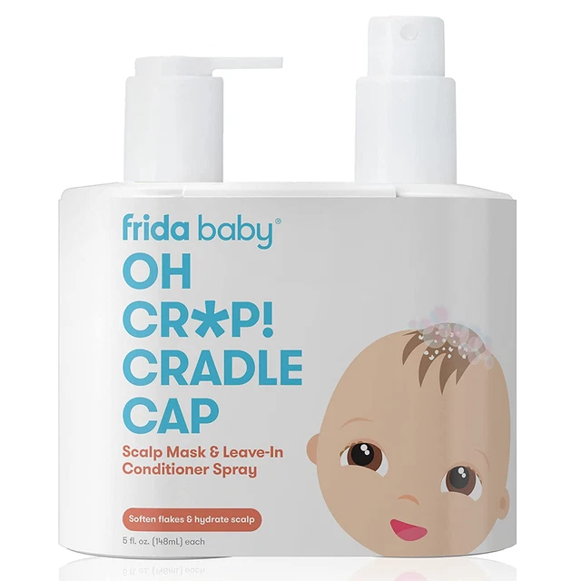 Frida Baby Oh Cr*P! Cradle Cap Flake Fixer Scalp Spray + Scalp Duo | Soothes Bab