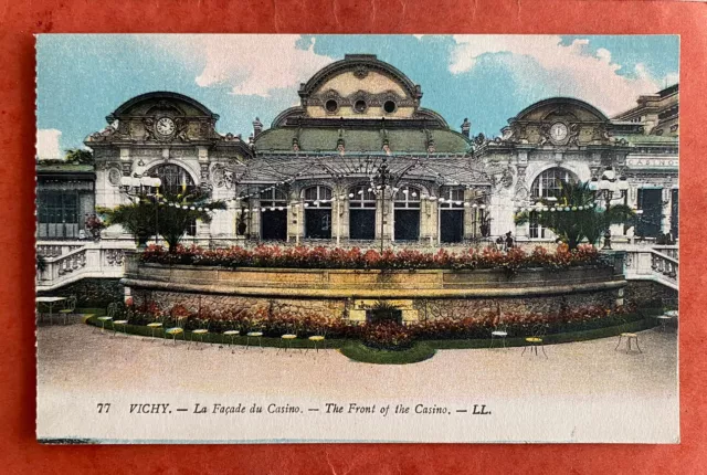 cpa 03 VICHY - The Casino Facade
