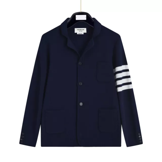 Thom Browne women's woolen knitted suit jacket coat