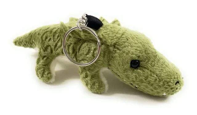 Crocodile Alligarto Plush Stuffed Animal Fabric Animal 10cm with Chain Keychain