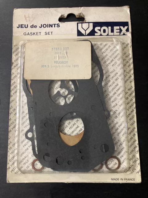 Pochette Neuve Carburateur Solex 35 EEISA  Peugeot 304 S Coupe Cabriolet