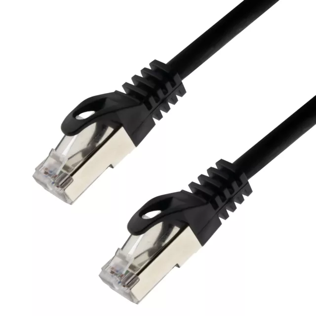 Netzwerkkabel S/FTP PIMF Cat. 7 1,50 Meter schwarz Patchkabel Gigabit Ethernet