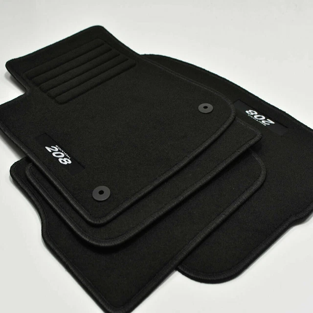 Tapis De Sol Avant Gauche Pour Peugeot 208 I (2012-2019) - Velours Bleu Premium - Neuf - Motos