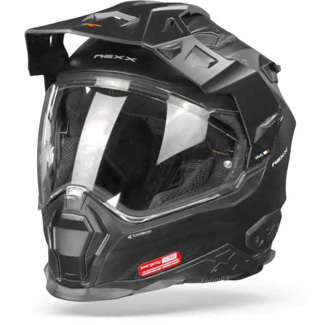 Nexx X.WED2 Carbon Vaal Black Matt Adventure Helmet - New! Fast Shipping!