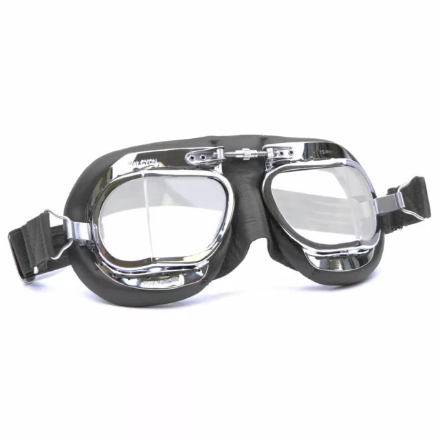 WW2 Classic Goggles, Mark49 Aviation Eyewear suitable for Motorcycles - Halcyon