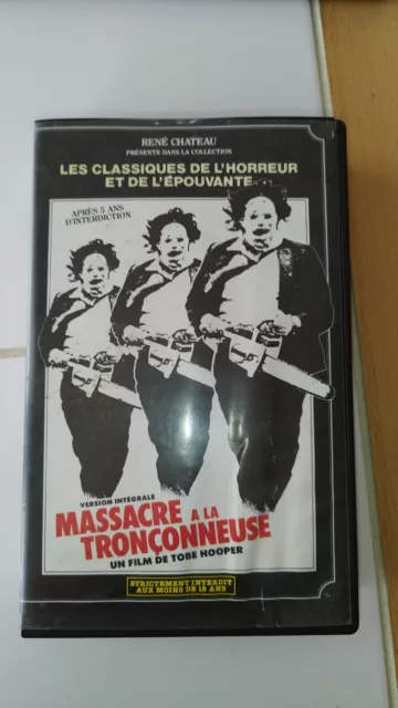 vhs Massacre à la tronçonneuse René Château Tobe Hooper Texas Chainsaw horreur