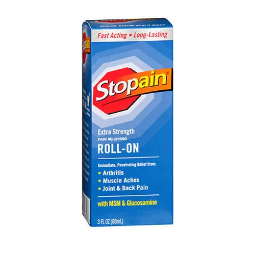 Stopain Extra Force Soulage les Douleurs Roll-On 89ml Par Stopain