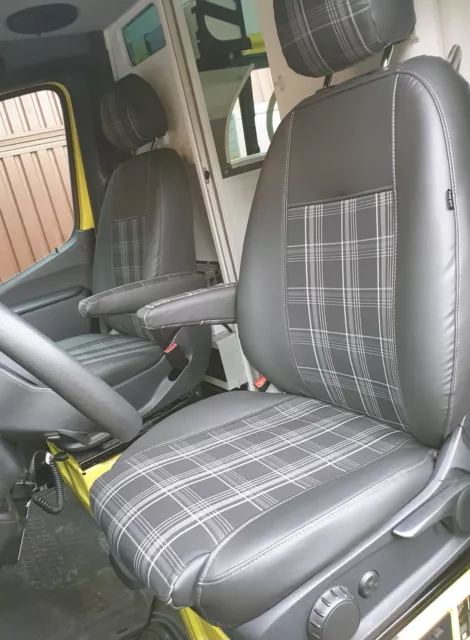 Sitzbezüge nach Maß Kunstleder Jacquard J6 passend für Mercedes Vito W447